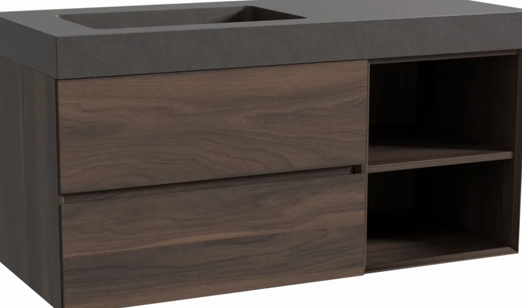 Storke Edge badkamermeubel met Scuro High wastafel