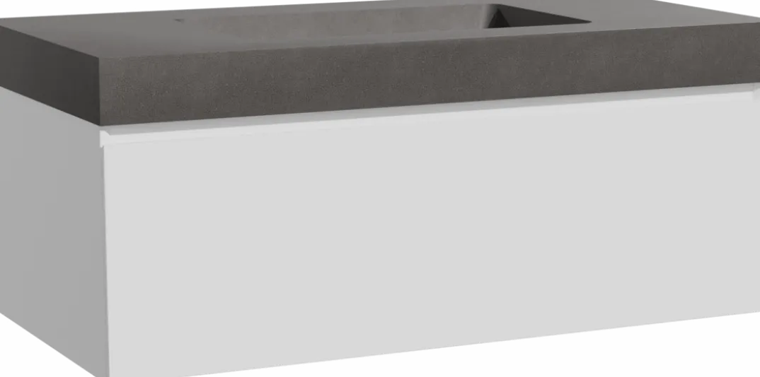 Storke Edge badkamermeubel met Scuro High wastafel