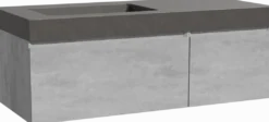 Storke Edge badkamermeubel met Scuro High wastafel