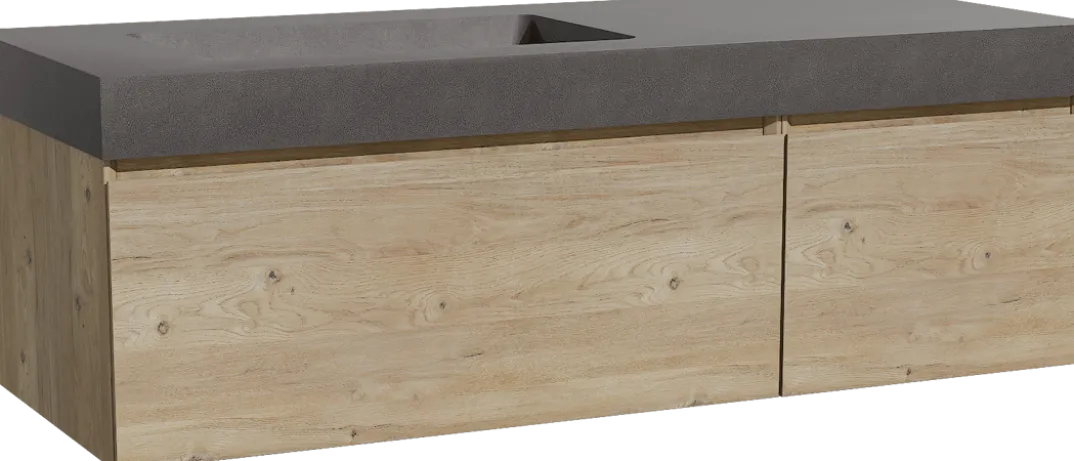 Storke Edge badkamermeubel met Scuro High wastafel