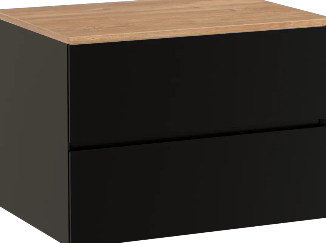 Storke Edge badkamermeubel met Panton wastafelblad voor waskom(men)