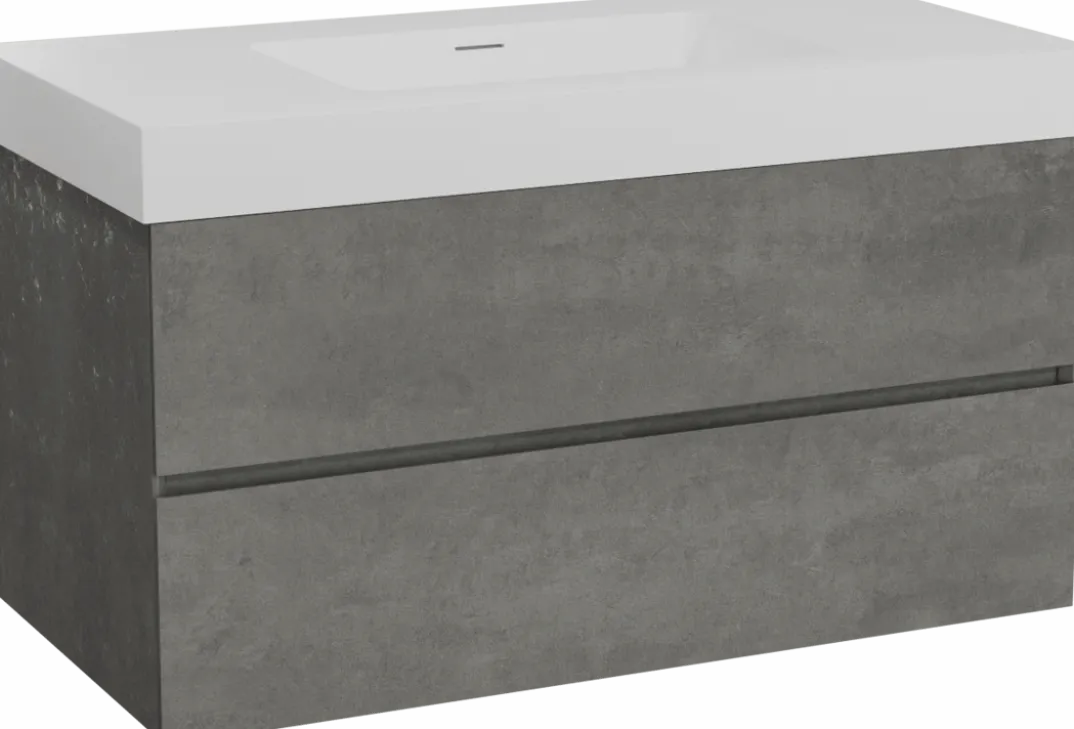 Storke Edge badkamermeubel met Mata High wastafel