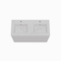 Storke Edge badkamermeubel met Kera wastafel, afvoerpluggen inbegrepen