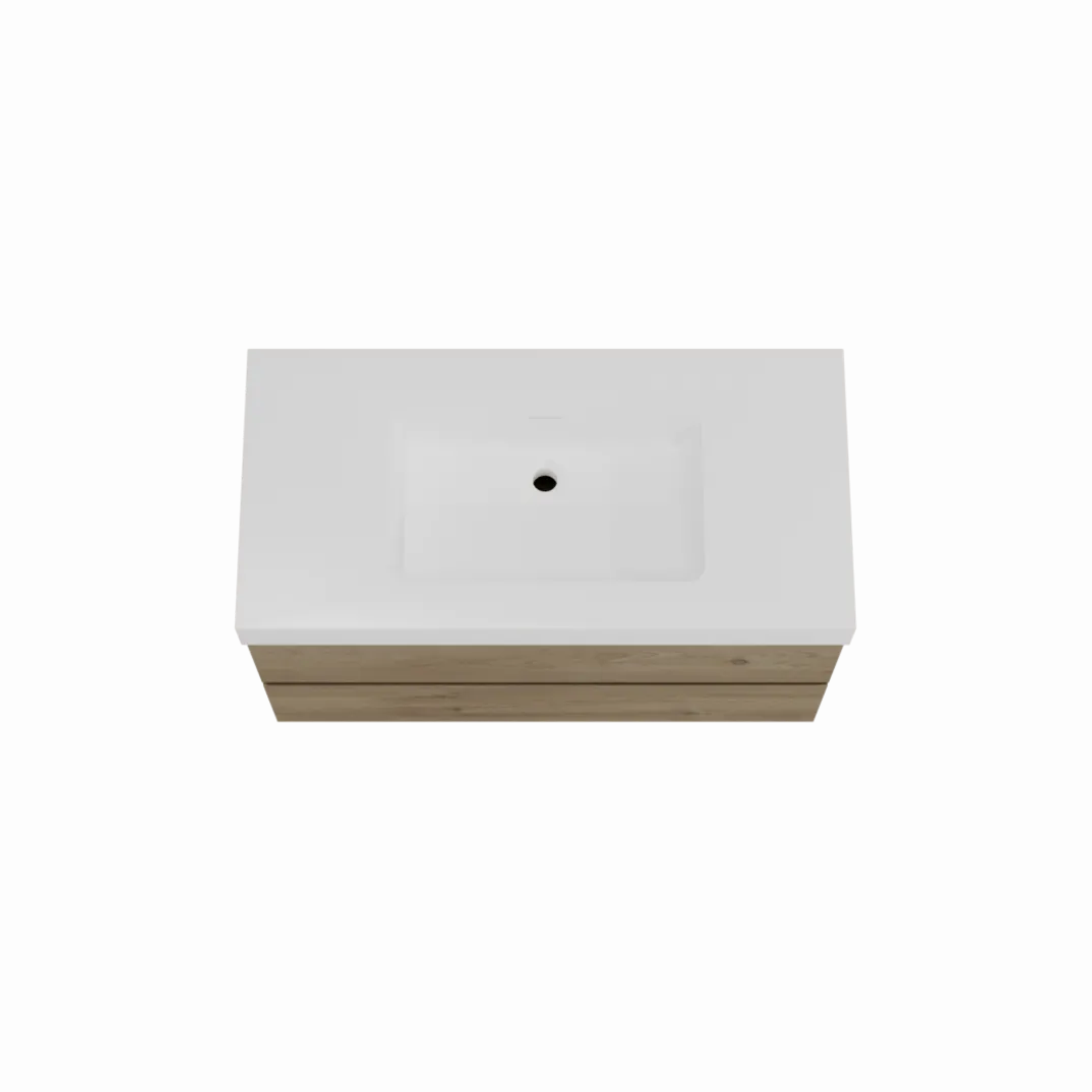 Storke Edge badkamermeubel met Mata High wastafel