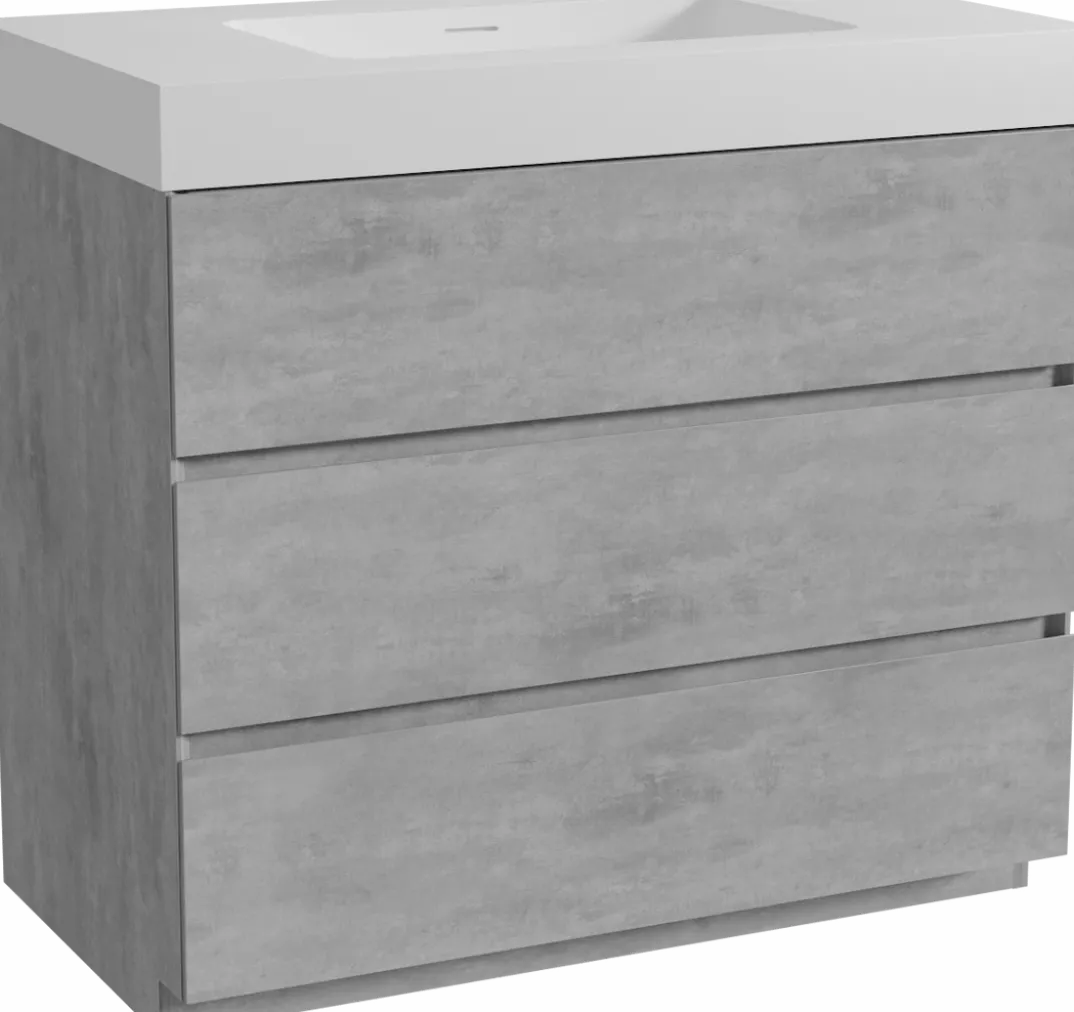 Storke Edge badkamermeubel met Mata High wastafel