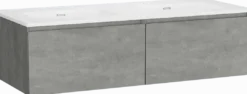 Storke Edge badkamermeubel met Kera wastafel, afvoerpluggen inbegrepen