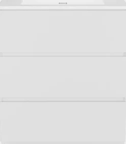 Storke Edge badkamermeubel met Kera wastafel, afvoerplug inbegrepen