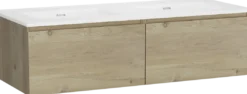 Storke Edge badkamermeubel met Kera wastafel, afvoerpluggen inbegrepen