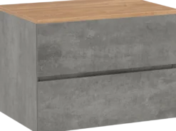 Storke Edge badkamermeubel met Panton wastafelblad voor waskom(men)