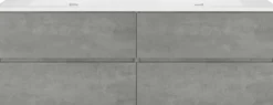 Storke Edge badkamermeubel met Kera wastafel, afvoerpluggen inbegrepen