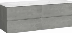 Storke Edge badkamermeubel met Kera wastafel, afvoerpluggen inbegrepen