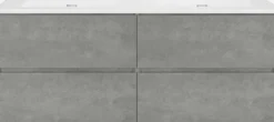 Storke Edge badkamermeubel met Kera wastafel, afvoerpluggen inbegrepen