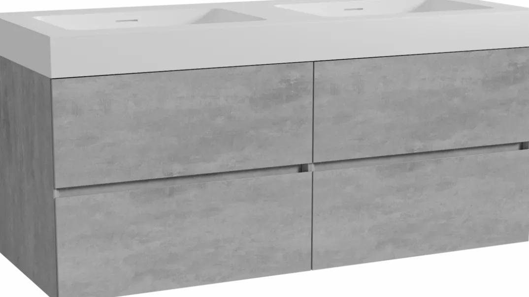 Storke Edge badkamermeubel met Mata High wastafel