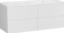 Storke Edge badkamermeubel met Kera wastafel, afvoerpluggen inbegrepen