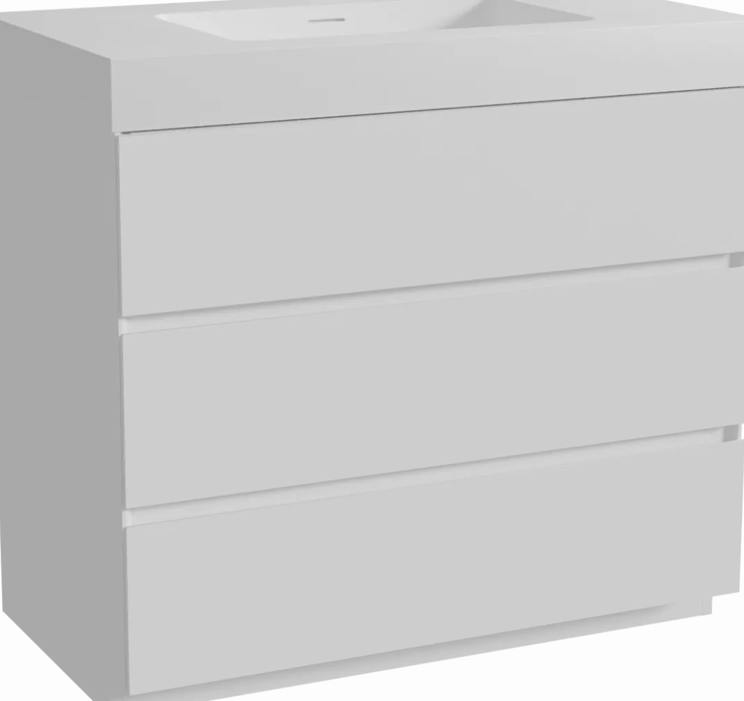 Storke Edge badkamermeubel met Mata High wastafel