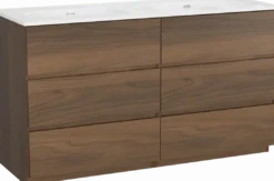 Storke Edge badkamermeubel met Kera wastafel, afvoerpluggen inbegrepen
