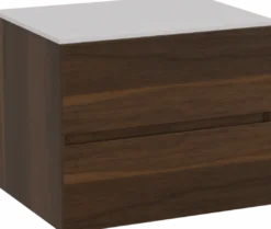 Storke Edge badkamermeubel met Tavola wastafelblad voor waskom(men)