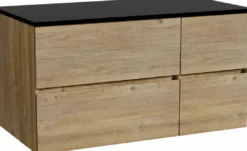 Storke Edge badkamermeubel met Panton wastafelblad voor waskom(men)