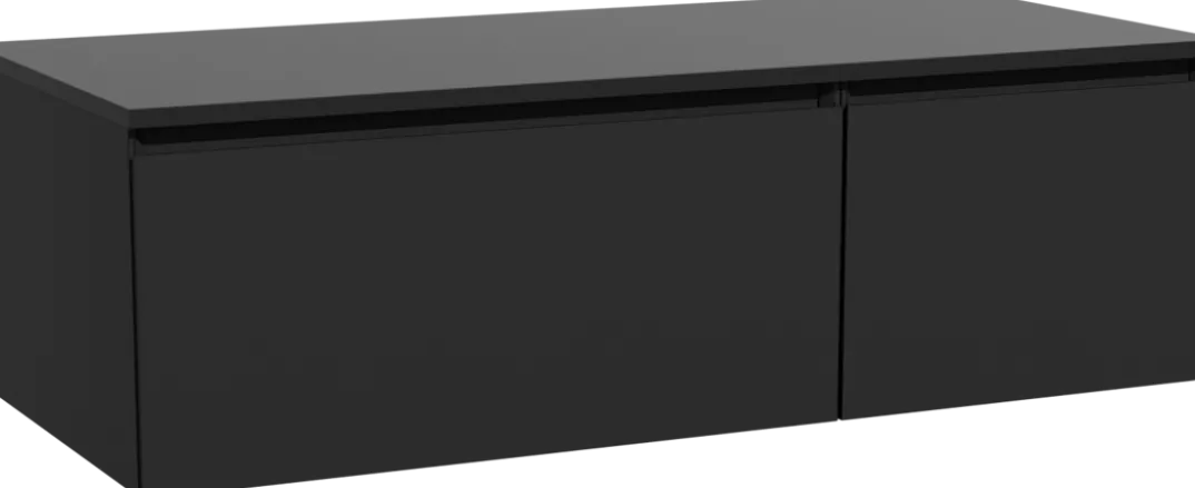 Storke Edge badkamermeubel met Panton wastafelblad voor waskom(men)