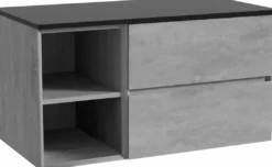 Storke Edge badkamermeubel met Panton wastafelblad voor waskom(men)