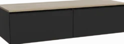 Storke Edge badkamermeubel met Panton wastafelblad voor waskom(men)