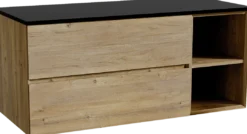 Storke Edge badkamermeubel met Panton wastafelblad voor waskom(men)