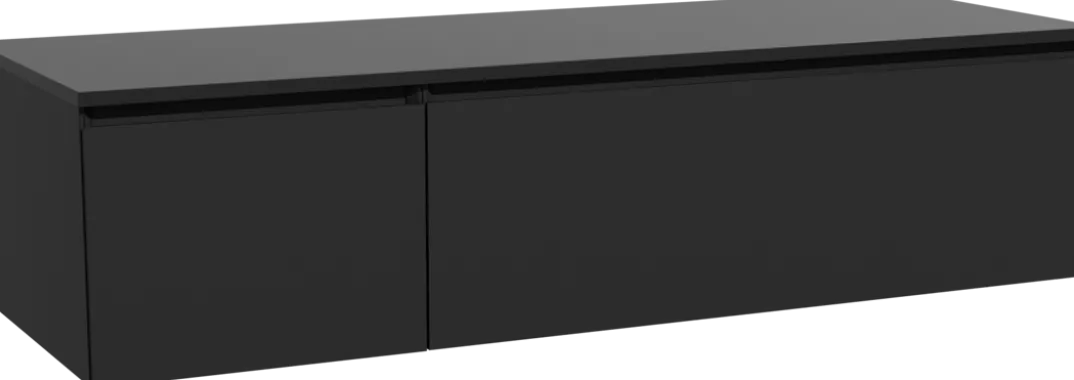 Storke Edge badkamermeubel met Panton wastafelblad voor waskom(men)