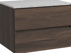 Storke Edge badkamermeubel met Tavola wastafelblad voor waskom(men)