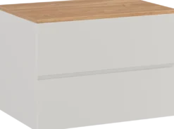 Storke Edge badkamermeubel met Panton wastafelblad voor waskom(men)