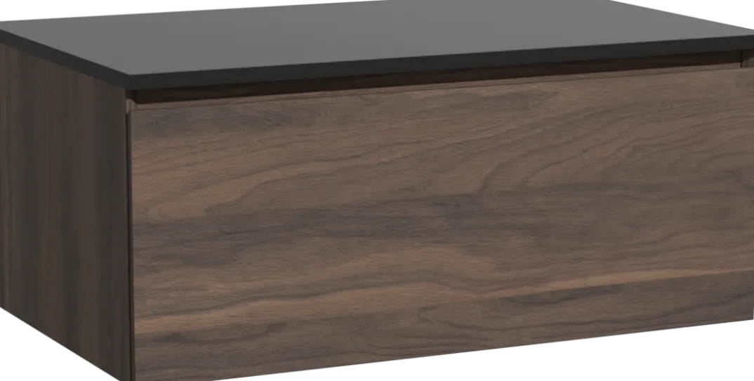 Storke Edge badkamermeubel met Panton wastafelblad voor waskom(men)