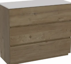 Storke Edge badkamermeubel met Tavola wastafelblad voor waskom(men)