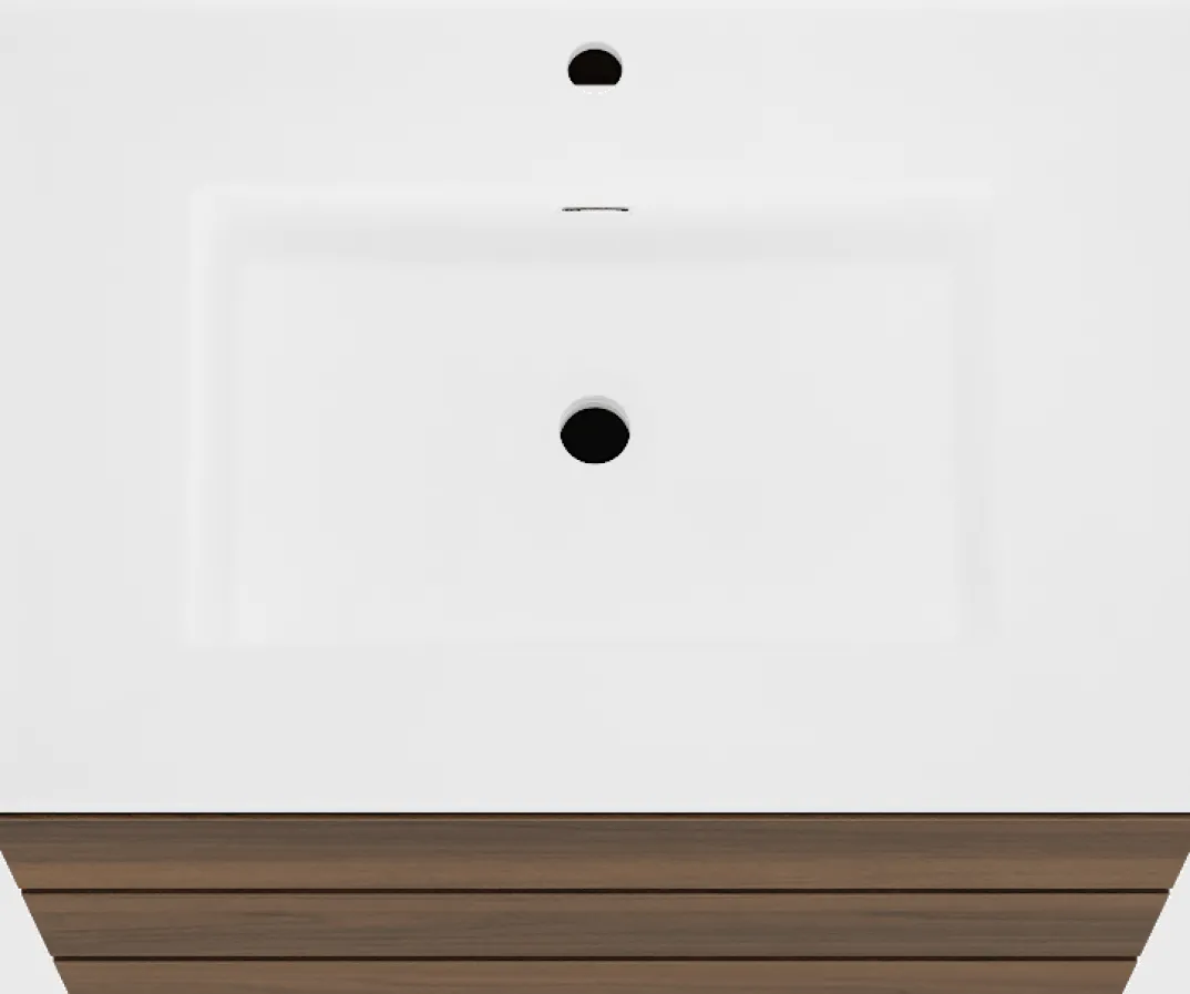 Storke Edge badkamermeubel met Kera wastafel, afvoerplug inbegrepen