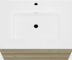 Storke Edge badkamermeubel met Kera wastafel, afvoerplug inbegrepen