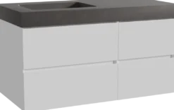 Storke Edge badkamermeubel met Scuro High wastafel
