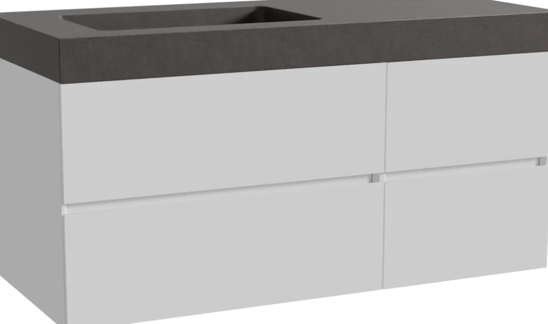 Storke Edge badkamermeubel met Scuro High wastafel