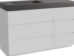 Storke Edge badkamermeubel met Scuro High wastafel