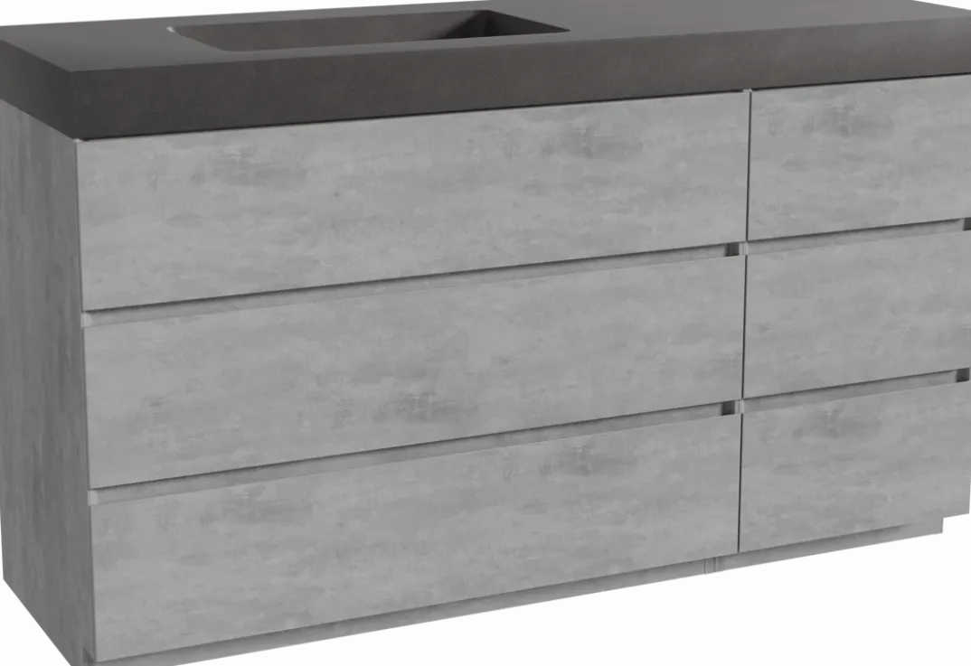 Storke Edge badkamermeubel met Scuro High wastafel