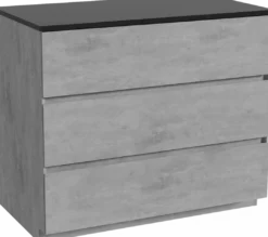 Storke Edge badkamermeubel met Panton wastafelblad voor waskom(men)