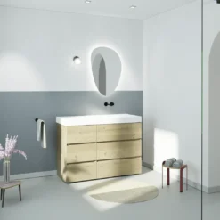 Storke Edge badkamermeubel met Mata High wastafel