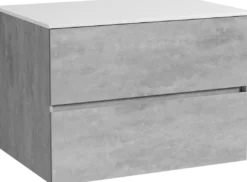 Storke Edge badkamermeubel met Tavola wastafelblad voor waskom(men)