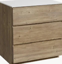 Storke Edge badkamermeubel met Tavola wastafelblad voor waskom(men)