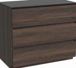Storke Edge badkamermeubel met Panton wastafelblad voor waskom(men)