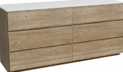 Storke Edge badkamermeubel met Tavola wastafelblad voor waskom(men)