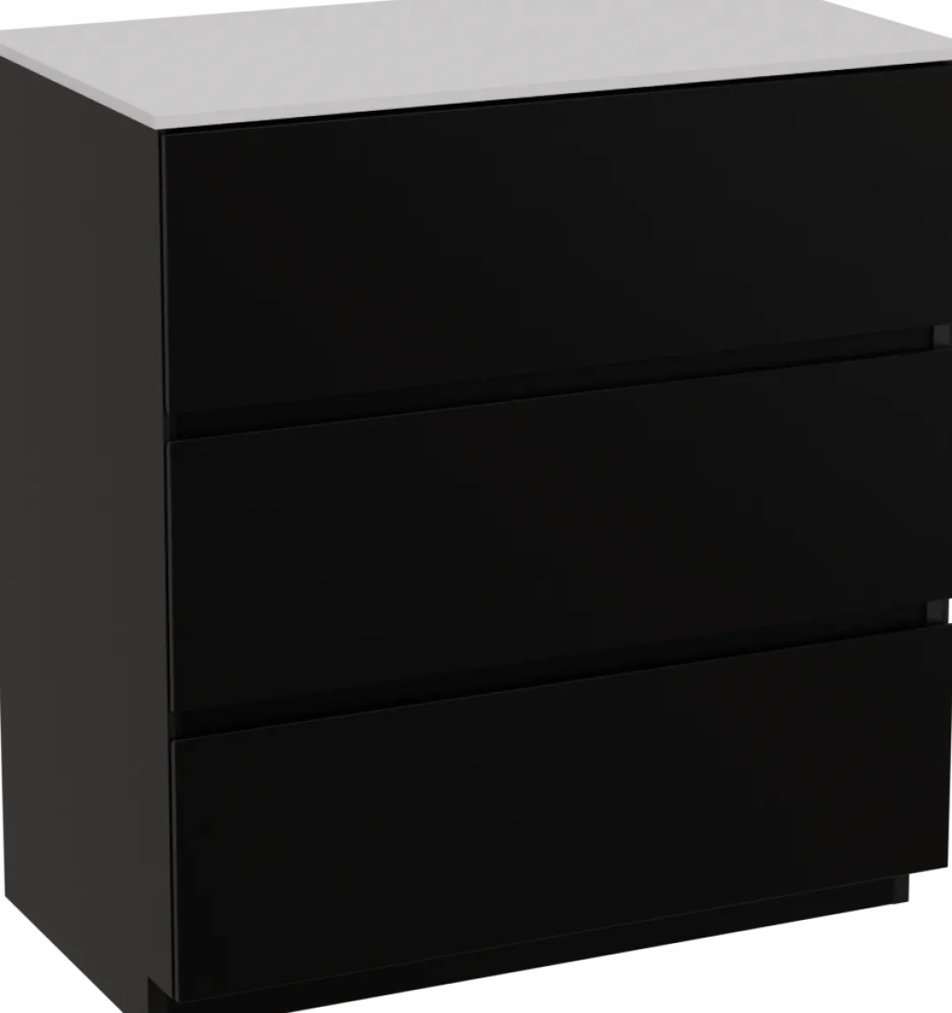 Storke Edge badkamermeubel met Tavola wastafelblad voor waskom(men)