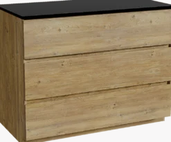 Storke Edge badkamermeubel met Panton wastafelblad voor waskom(men)
