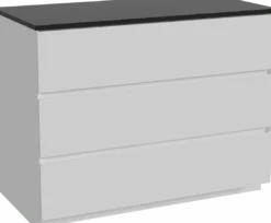 Storke Edge badkamermeubel met Panton wastafelblad voor waskom(men)