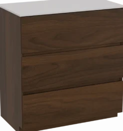 Storke Edge badkamermeubel met Tavola wastafelblad voor waskom(men)