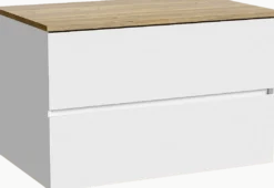 Storke Edge badkamermeubel met Panton wastafelblad voor waskom(men)