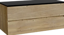 Storke Edge badkamermeubel met Panton wastafelblad voor waskom(men)