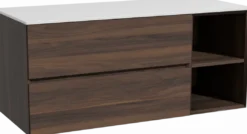 Storke Edge badkamermeubel met Tavola wastafelblad voor waskom(men)